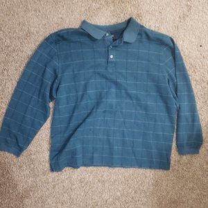 Van Heusen Long-Sleeve Blue Shirt with Collar